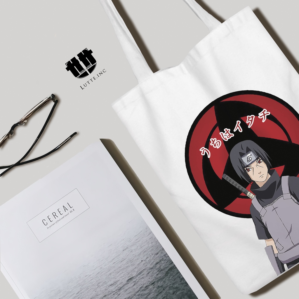 New Itachi Uchiha Tote bag Anime Totebag Kanvas Premium ToteBag Lutte.Inc  ( Naruto Series )