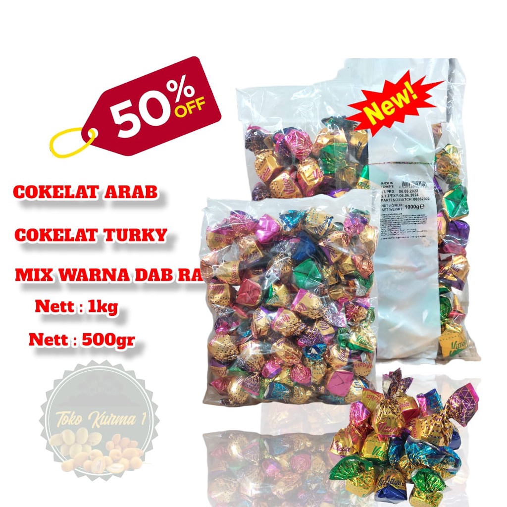 

Coklat / cokelat truffle dll.. arab 500g