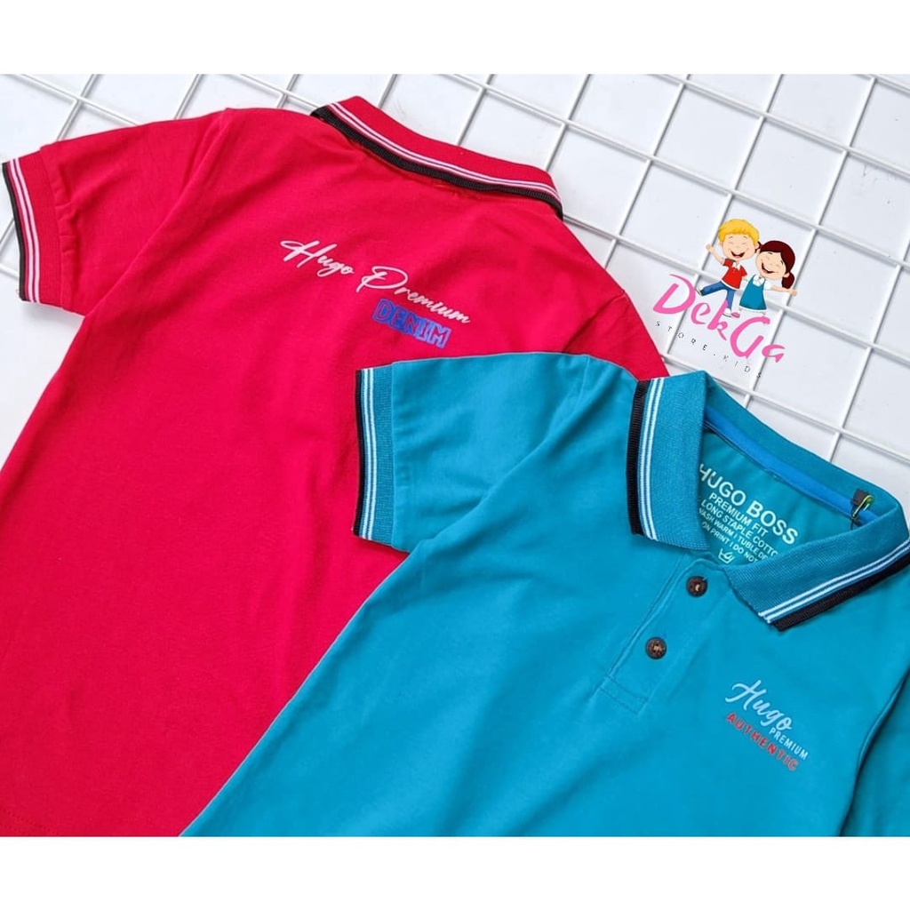 Kaos kerah anak laki laki kaos polo shirt usia 3-6th