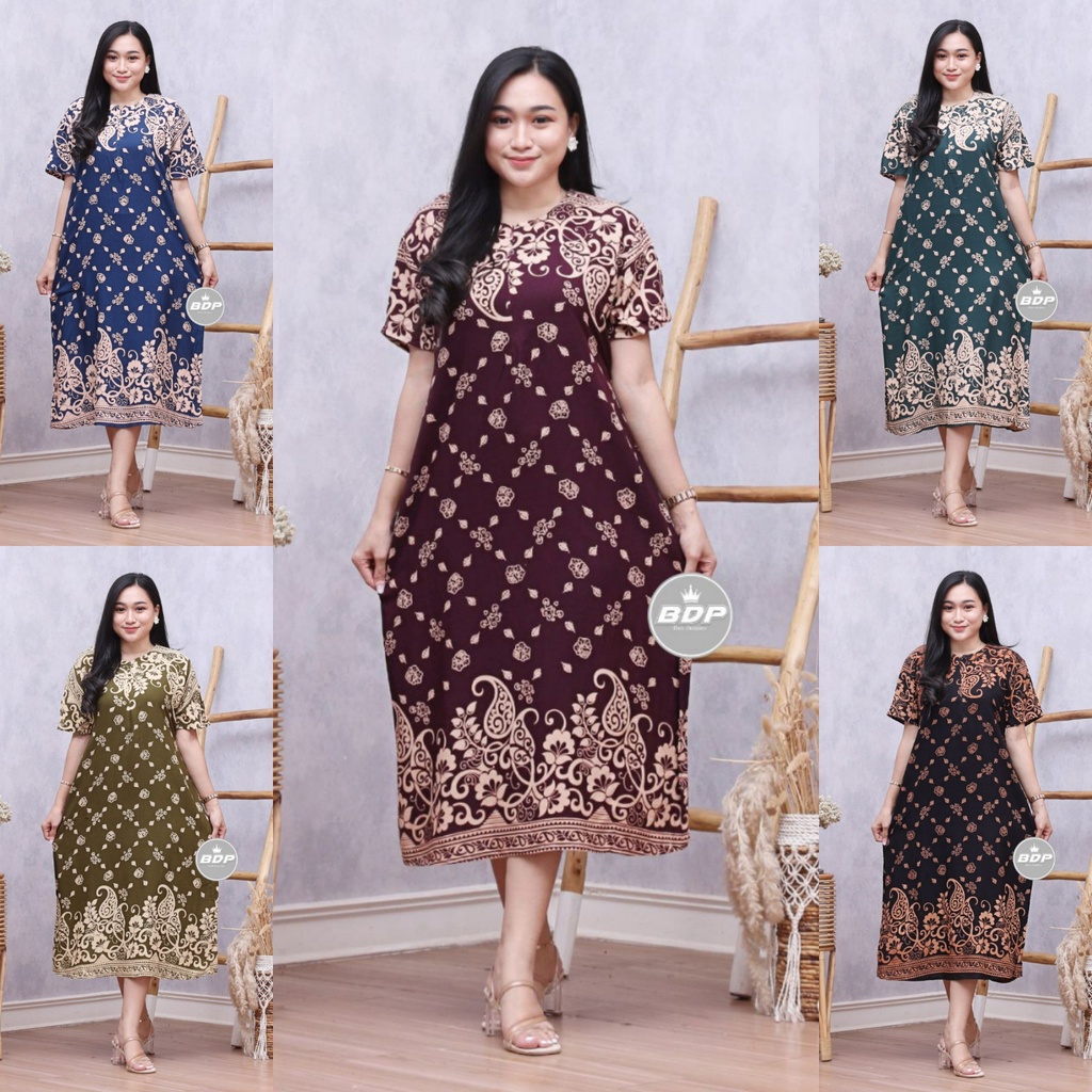 Daster Wanita Rayon Grade A Busui Resleting Depan Baju Tidur Daster Kekinian