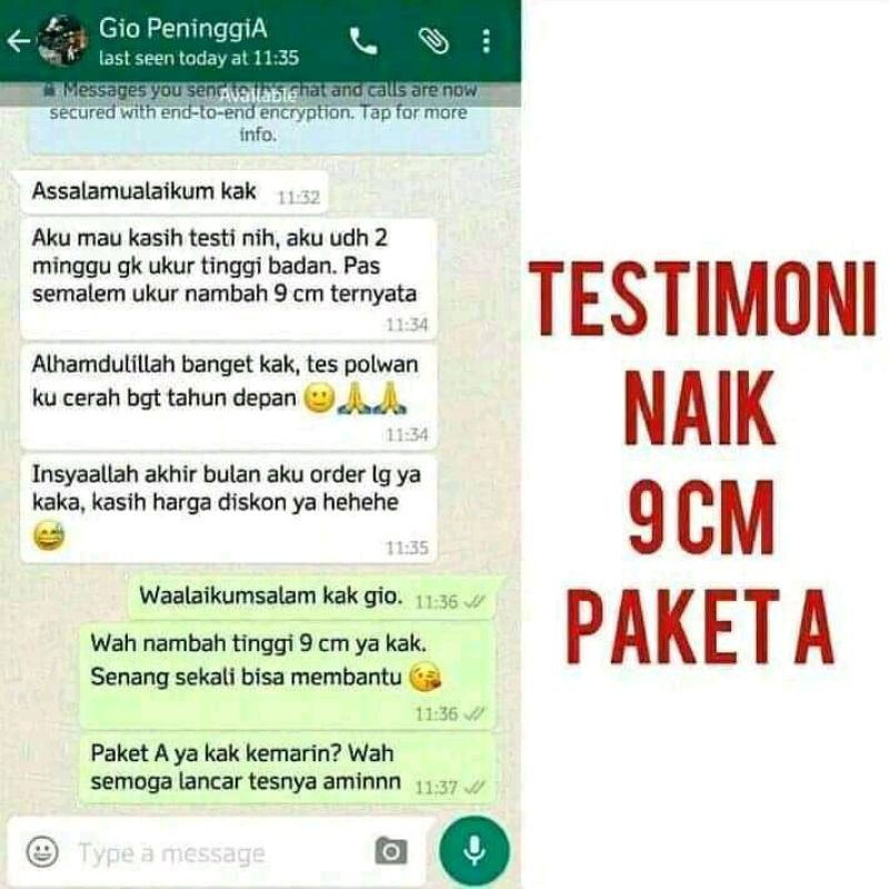 

Peninggi Badan Tiens. Susu Calcium & Zinc
