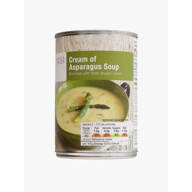 

[COD] M&S FOOD - Makanan Instan Kaleng - Cream of Asparagus Soup [COD]