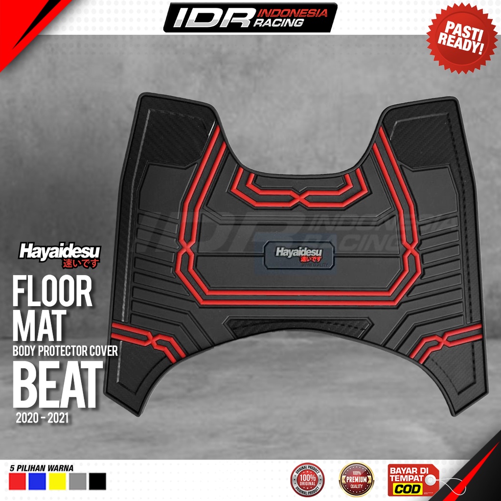 Karpet Motor Floor Mat BEAT 2020 2022 Hayaidesu Body Protector Aksesoris Honda