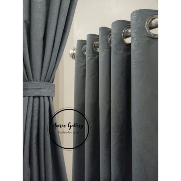 GORDEN POLOS EMBOS Tinggi 180 CM,  ABU COKLAT MERAH caramel cream ungu navy dll