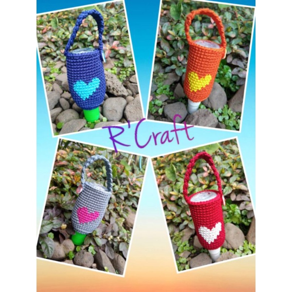 Hand Sanitizer Holder Rajut (ukuran botol 50ml/60ml)