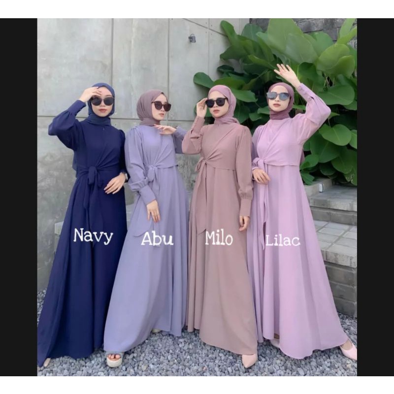 GAMIS PESTA/GAMIS COUPLE / GAMIS KEMBARAN / GAMIS BESTIE TERBARU TERMURAH ELEGAN POLOS SIMPLE