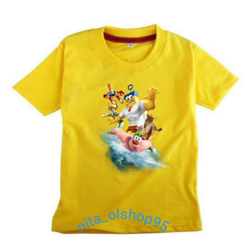 baju Spongebob the movie koas anak karakter