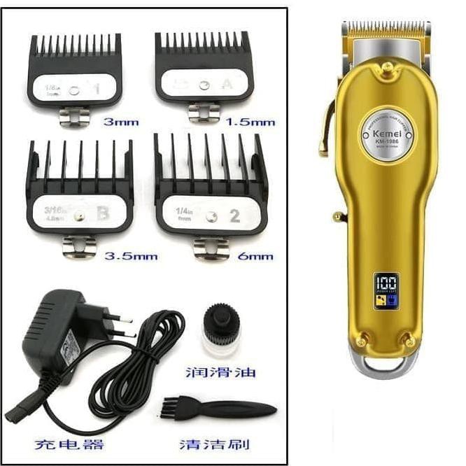 KEMEI 1986 1987 1996 1997 MESIN CUKUR RAMBUT KEMEI ORIGINAL CORDLESS