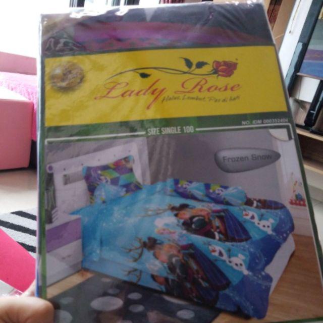 Sprei Lady Rose Single Uk 100x200 Frozen Snow
