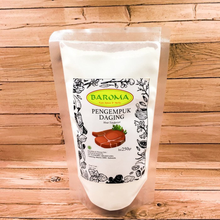 

Pengempuk Daging / Meat Tenderizer 250gr - Baroma Bumbu Rempah