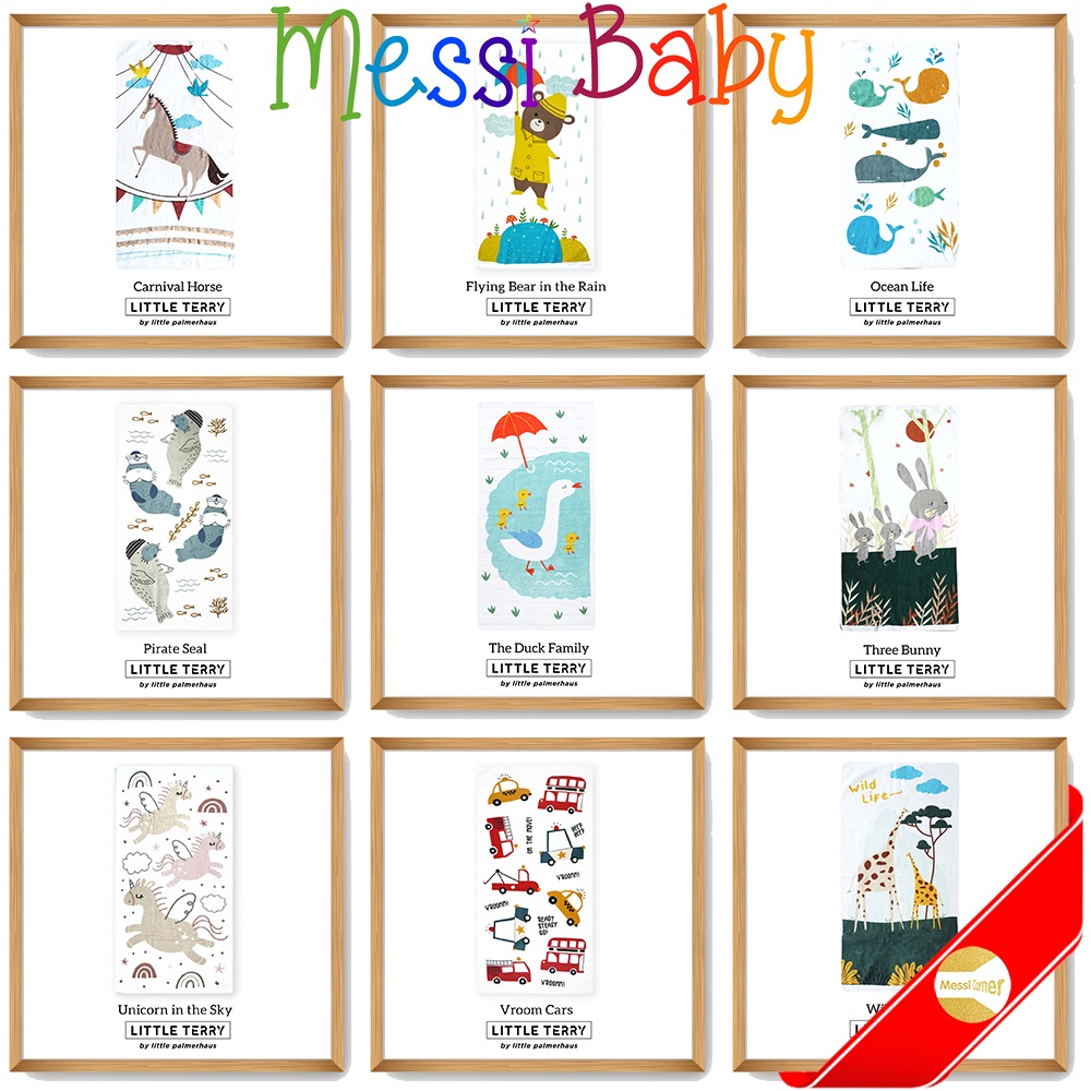 little palmerhaus handuk katun 50x100 cm little terry towel anak bayi karakter disney seri 1