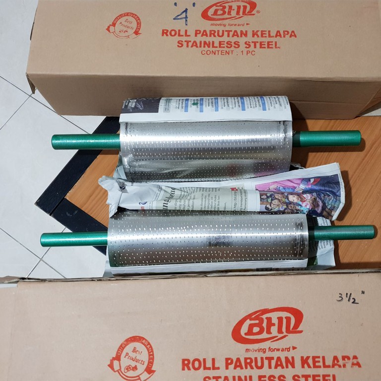 Roll Parutan Kelapa 3.5 inchi Rol Mata Parut Kelapa Stainless Kasar 3.5 inci Pemarut Kelapa