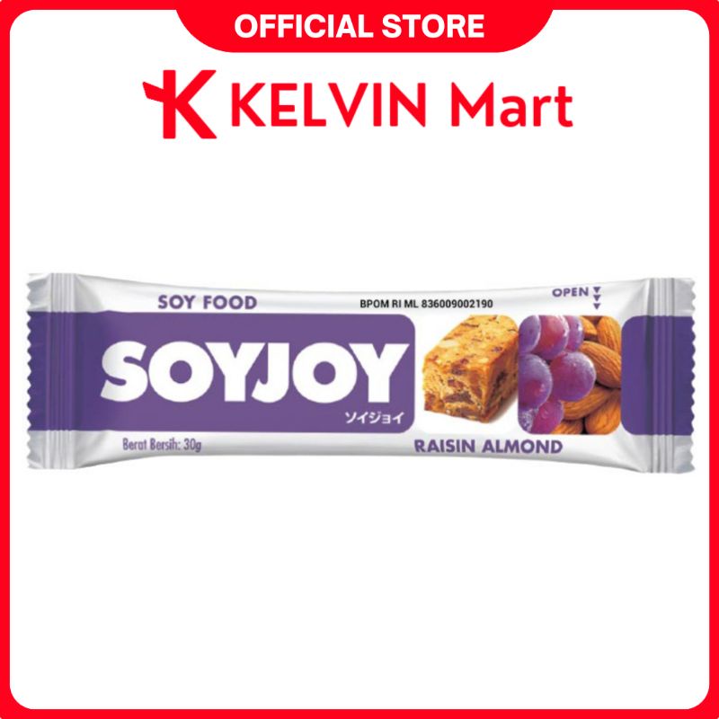 

Soyjoy Raisin Almond Bar Kedelai pck 25g | KELVIN Mart