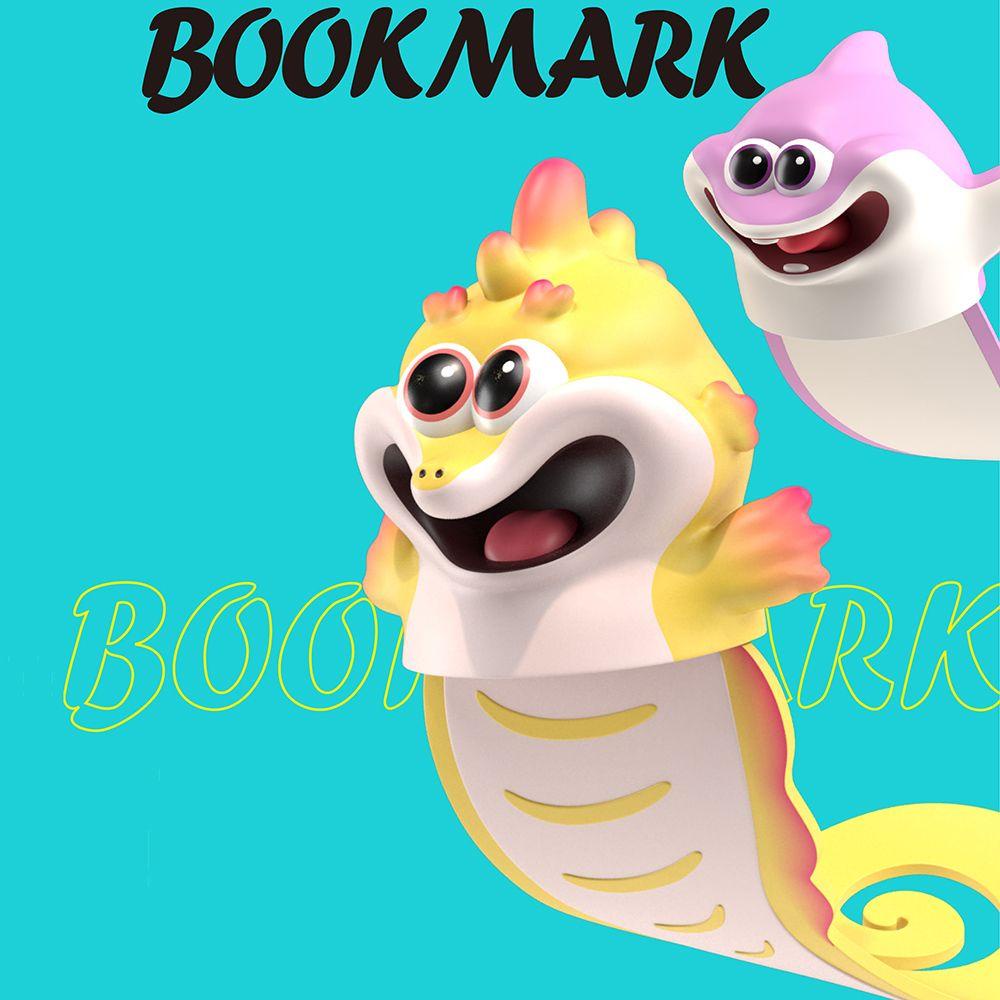 TOP Bookmark 3D Seri Laut PVC Kuda Laut Sinar Manta Perlengkapan Sekolah Membaca Pecinta Hadiah Alat Tulis Stereo Marine