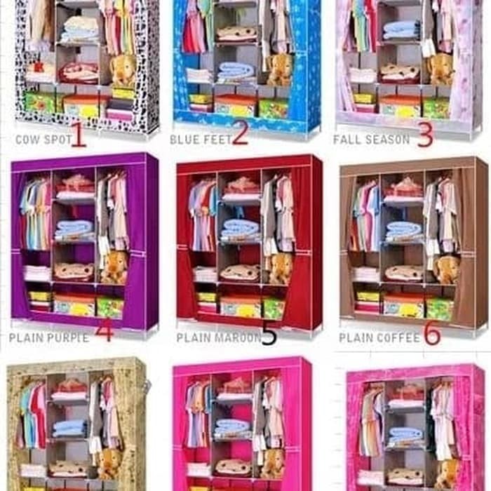 Lemari Plastik / Lemari Pakaian Plastik / Lemari Portable