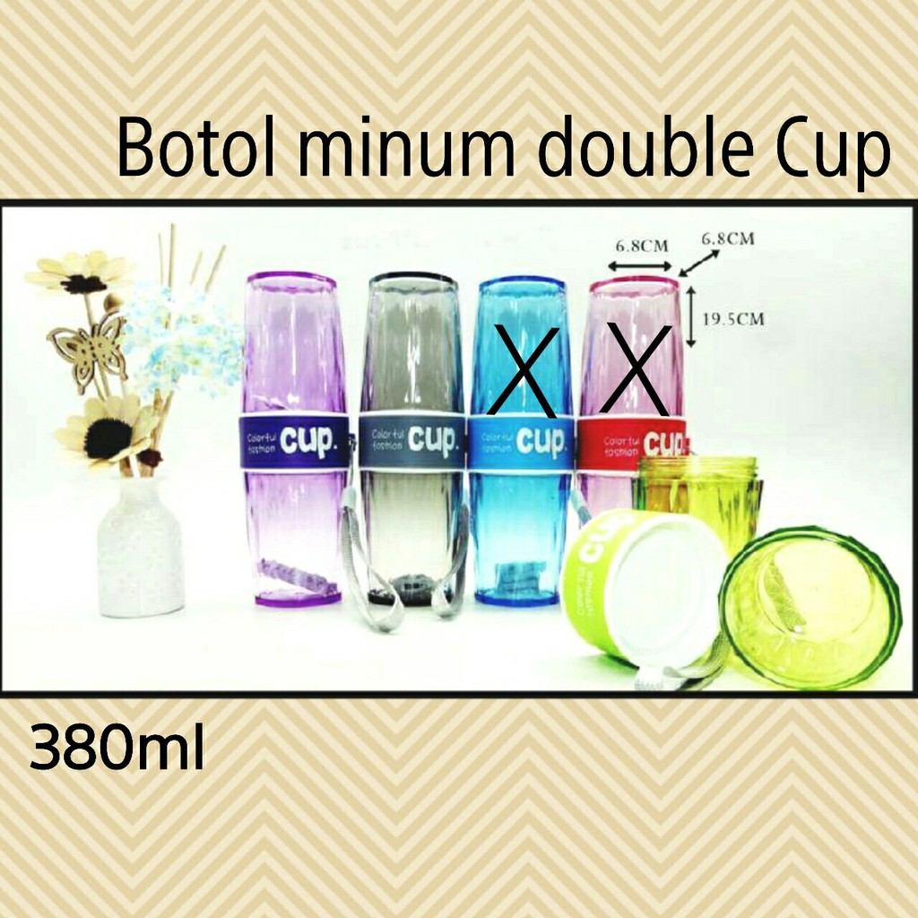 botol minum classic cup bolak balik 380ml