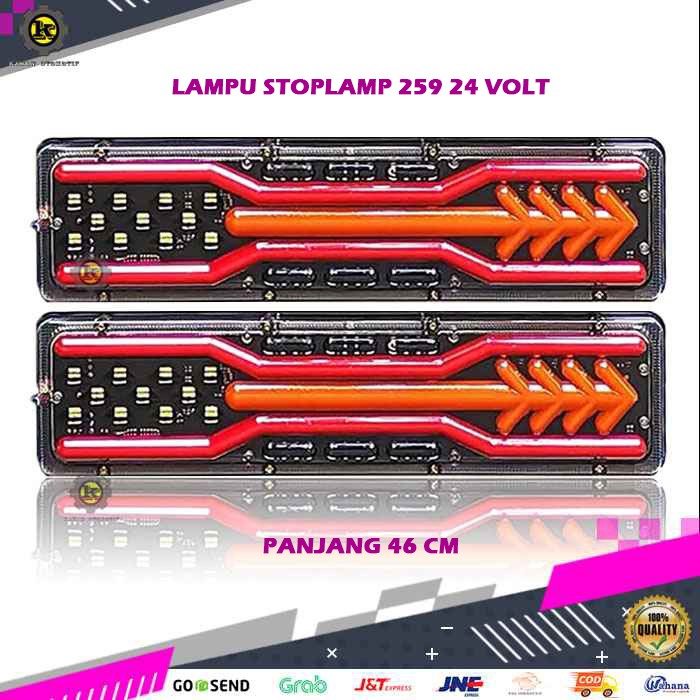 Lampu variasi stoplamp stop lamp sein rem belakang variasi mobil canter truk truck 24 volt