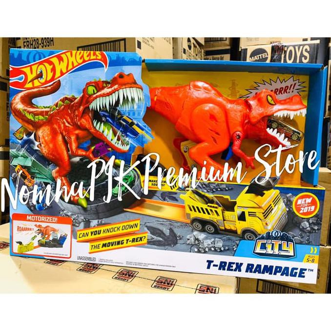 hot wheels city t rex rampage