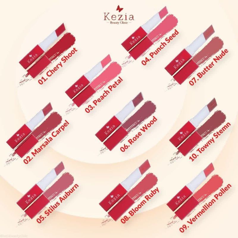 Lipstick Kezia Skincare/lipstik matte/lipstik kezia/lipstik kezia matte/lipstick kezia/lipstick matt