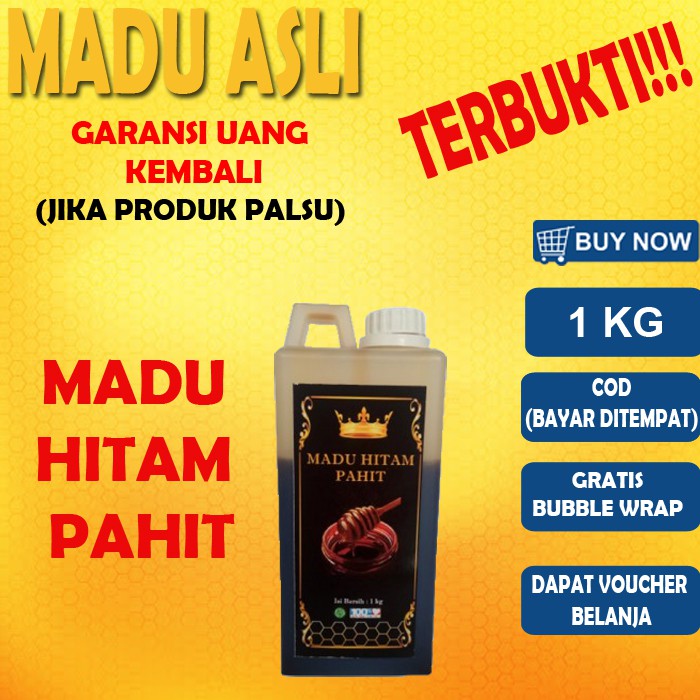 

MADU HITAM MADU PAHIT MADU HITAM PAHIT MADU ASLI MADU MURNI ISI 1KG / LABEL