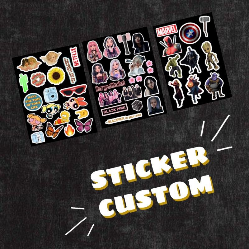 

STICKER CUSTOM AESTHETIC HIGH QUALITY MURAH UKURAN A6