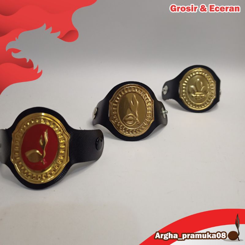 ring hasduk wosm Pramuka kalep/kolong kacu tunas hasduk kalep/bahan kuningan