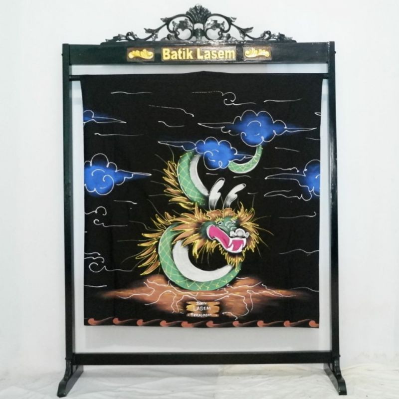 Sarung lukis ORNAMEN naga motif acak / sarung LUKIS / sarung naga / sarung santri / sarung lasem