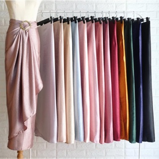  Rok  Lilit  Satin Skirt Polos  Rok Lilit Polos  Murah Free 