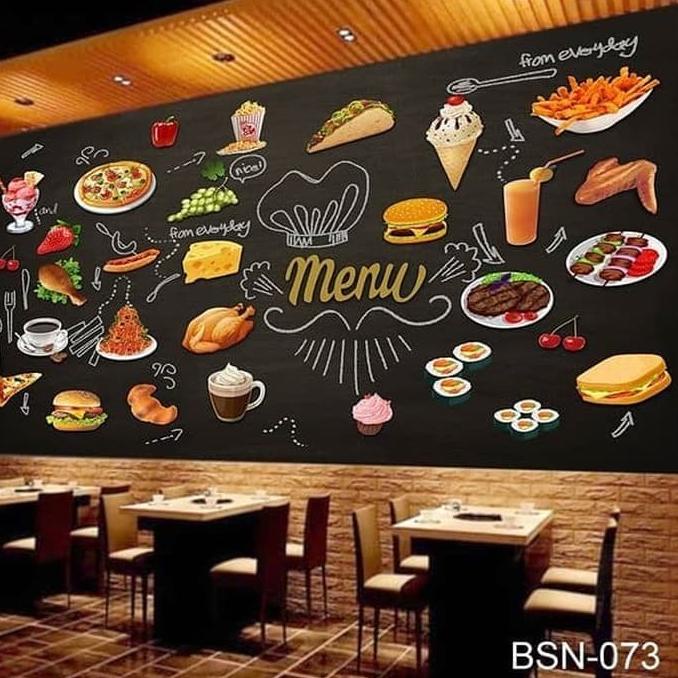 WALLPAPER CUSTOM 3D WALLPAPER DINDING CAFE 5 Terbaru