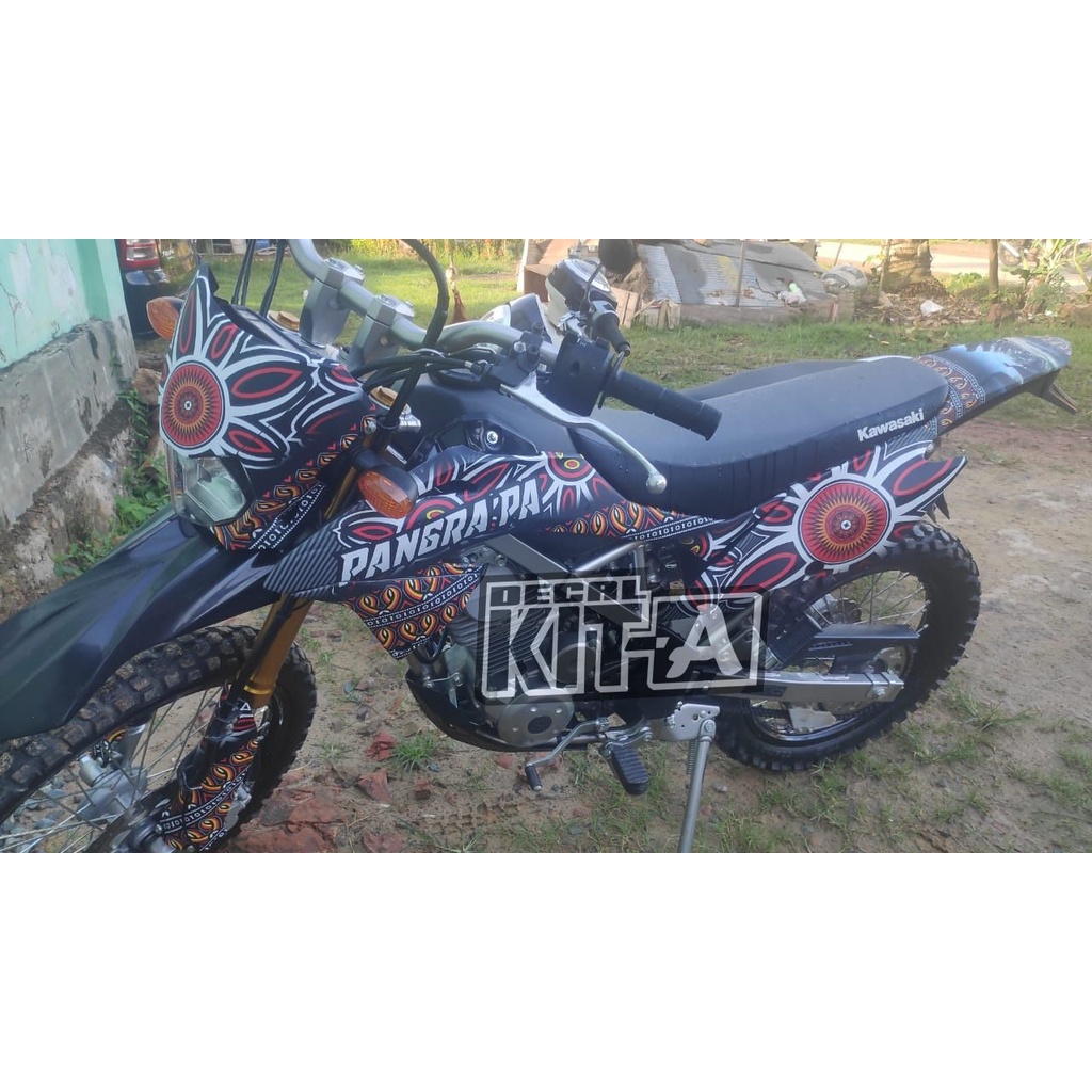 Decal Stiker Kawasaki Klx 150 Bf Full Body Dekal Stiker Klx G Supermoto Motif Toraja