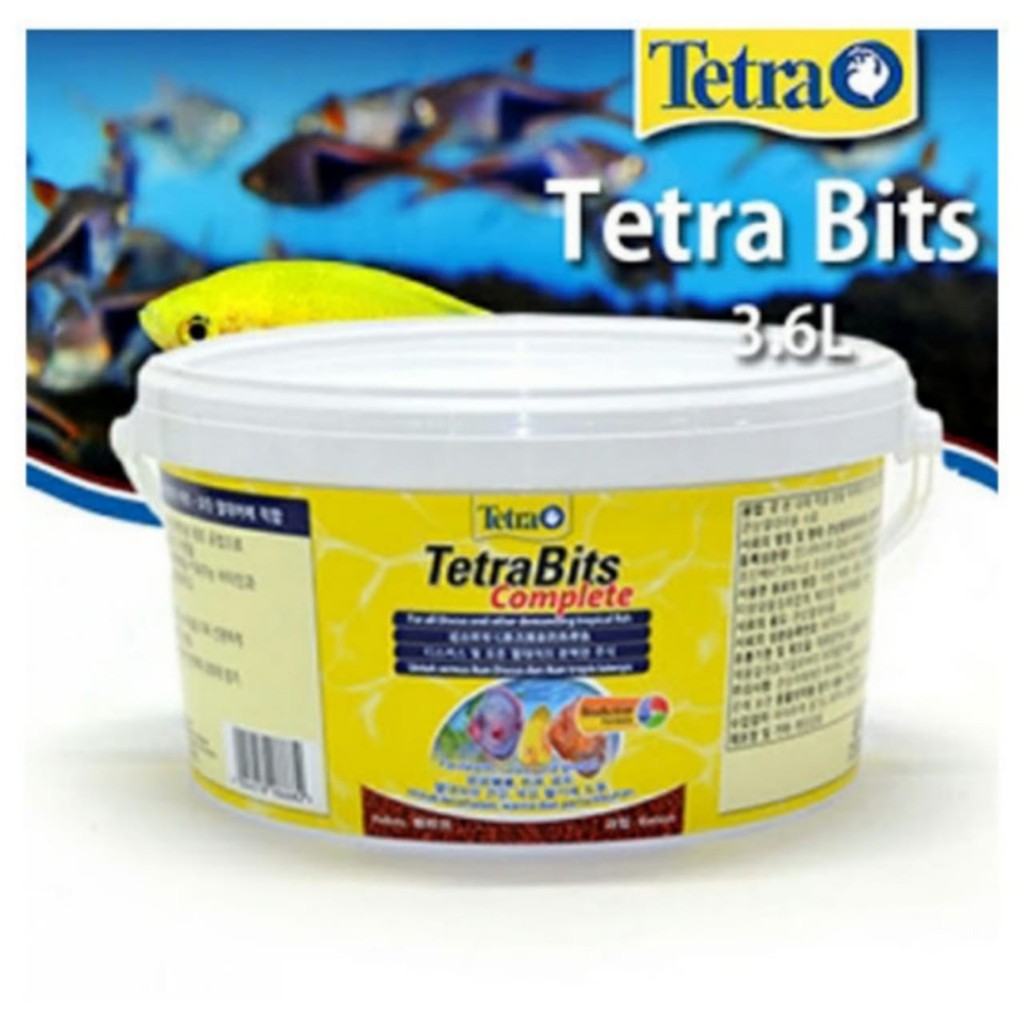 TETRA BITS 1150gr /3.6L MAKANAN PAKAN IKAN HIAS TETRA BITS COMPLETE