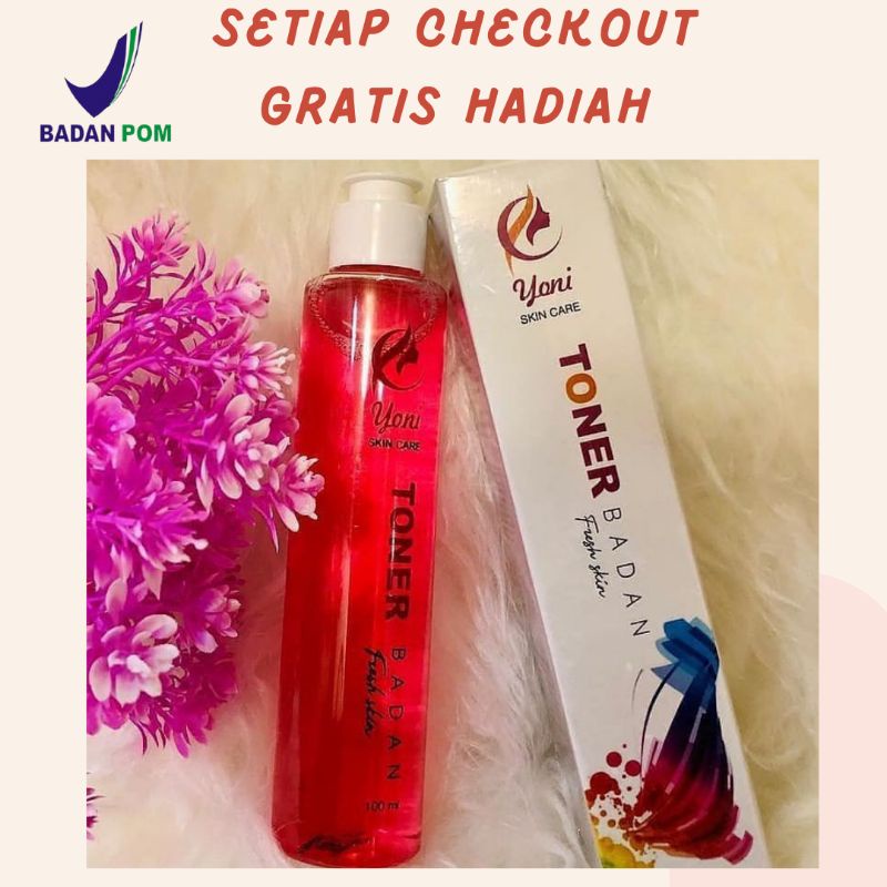 [Free Gift] TONER BADAN YONI BPOM - YONI SKINCARE 100 ML ORI