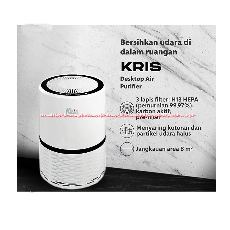 Kris Desktop Air Purifier Anion Generation 8m Alat Pembersih Udara Menyaring Debu Desktop Air Purufier