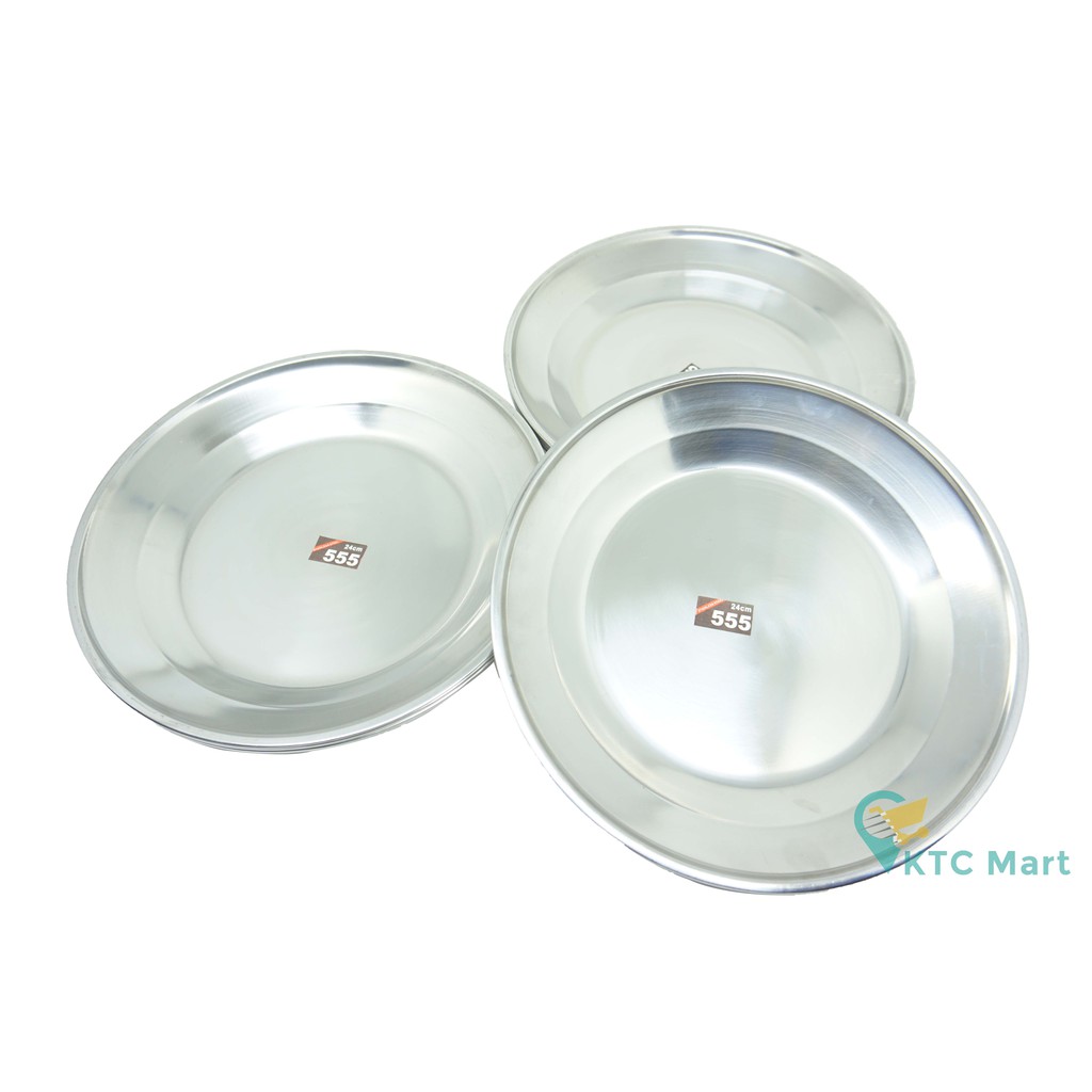 [PROMO SET] Peralatan Makan MURAH Stainless (Piring Sendok Garpu)