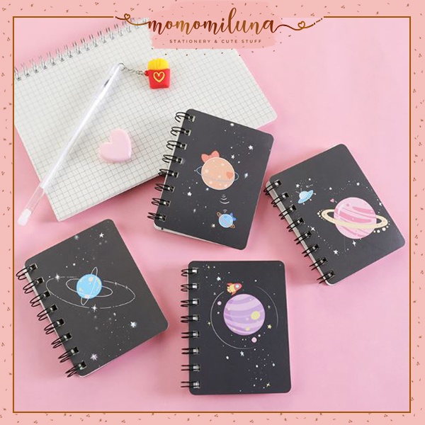 

Notepad buku tulis notebook kecil mini memo fantasy planet kertas polos MK1043