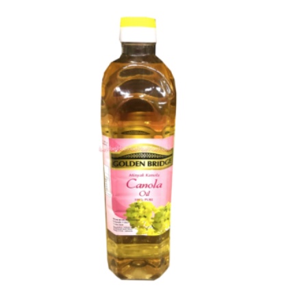 Golden Bridge Canola Oil 1L Minyak Kanola Kanol 1000ml 1Litter Goldenbridge Kanola Oils Canolas Golden Bridges