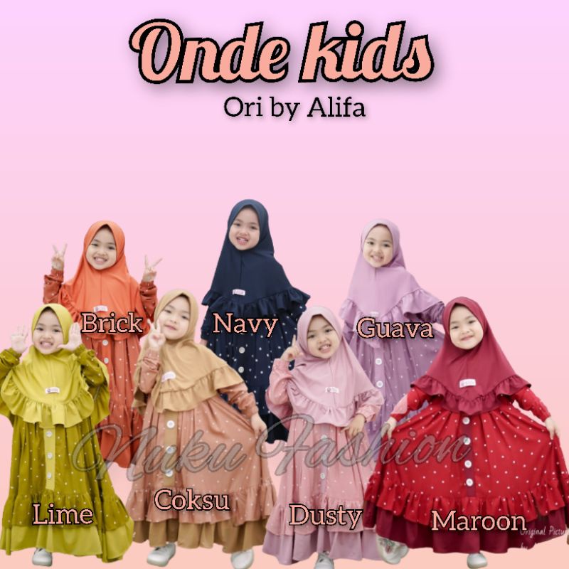 ONDE KIDS DRESS ANAK GAMIS ANAK BY ALIFA
