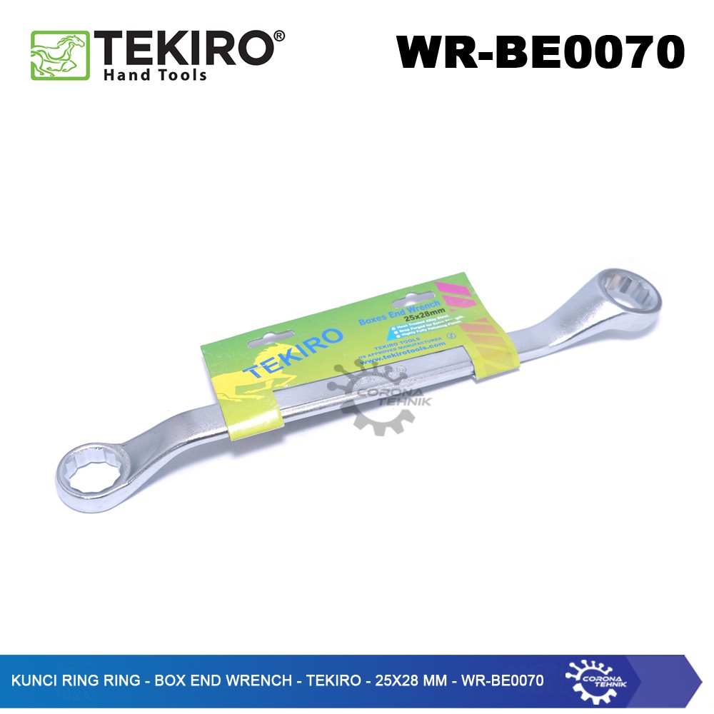 WR-BE0070 - Kunci Ring Ring - Box End Wrench - Tekiro - 25x28 mm