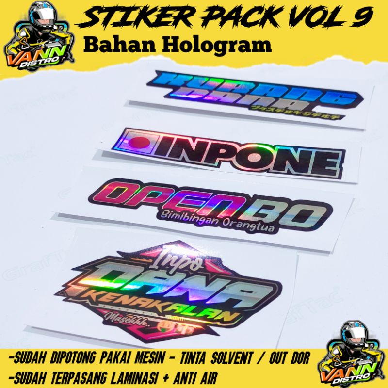 Stiker pack / dana kenakalan + open bo + inpone + kurang dana