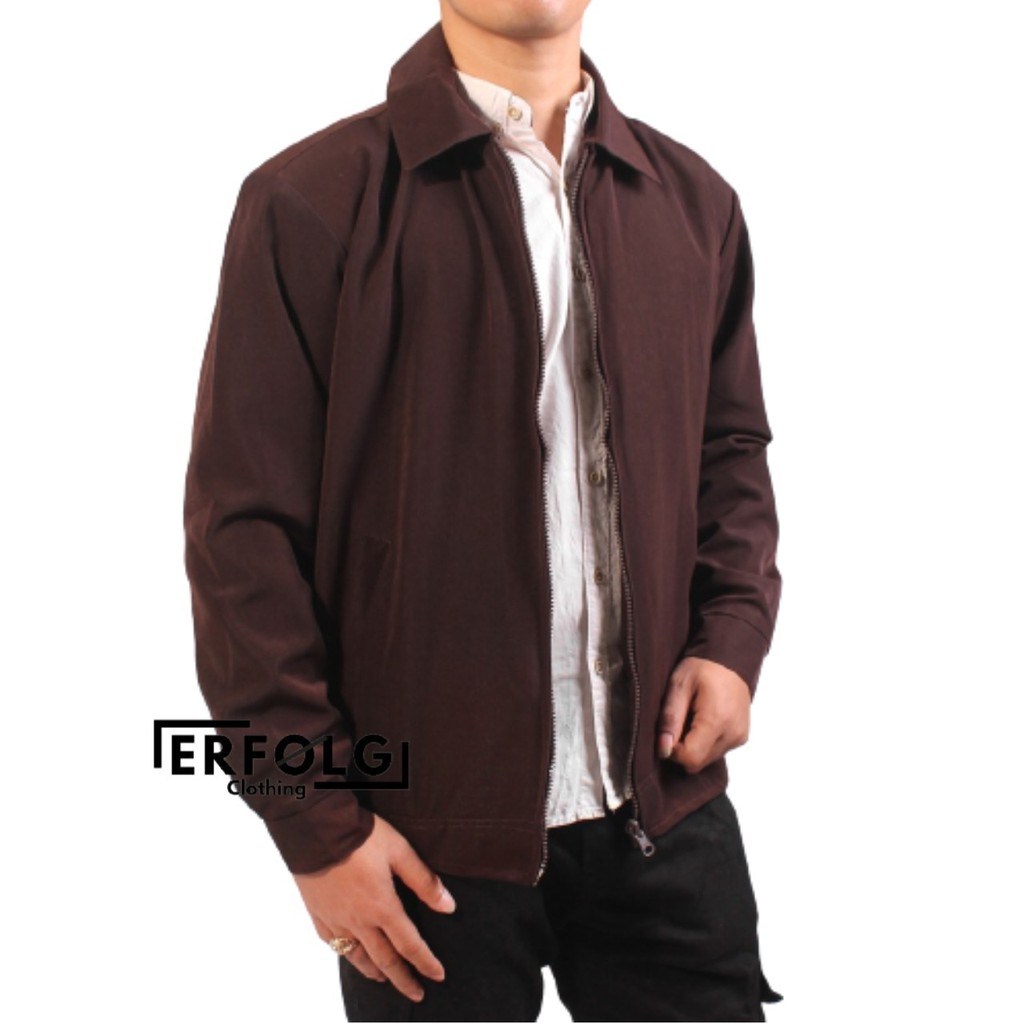 Jas kerja Pria Jaket Seragam Kantor Jacket Sby Jasket Semijas Formal Fhasion Korea Warna Coklat Hitam Cream Mocca Maroon Abu Original Brand Lokal Boss