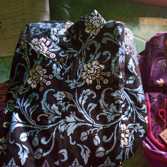 Gamis Batik Motif Bunga Mewah Glamour Murah / Busui  Big Size Jumbo Xxl Ld 120 Warna Pink Emas Biru