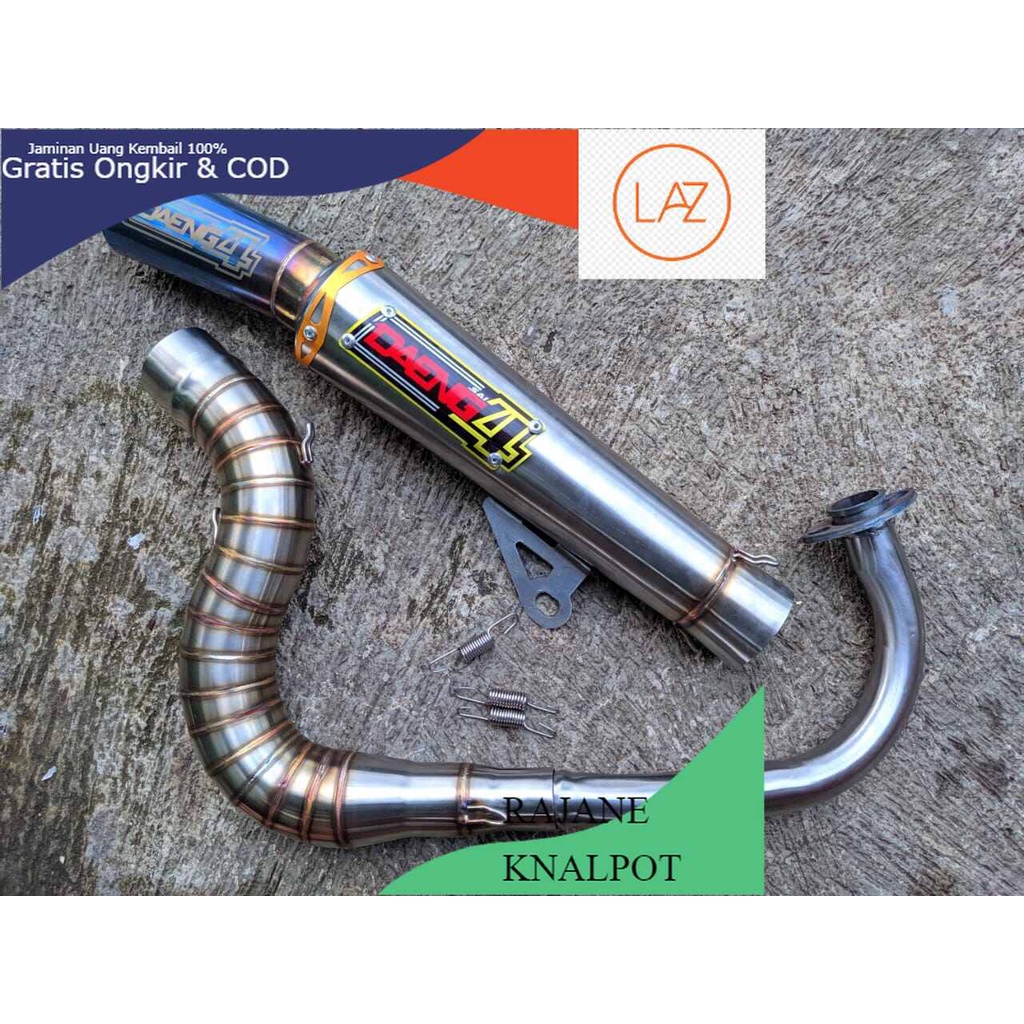 KNALPOT RACING DAENGSAI 4 THAILAND mio vario pcx scoopy beat