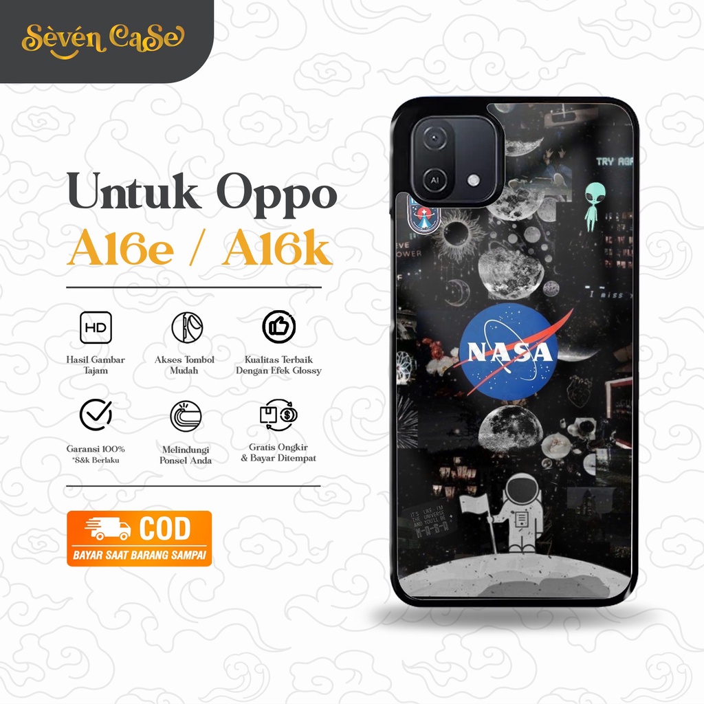 Case OPPO A16K/A16E - Casing OPPO A16K/A16E [ NASA ] Silikon OPPO A16K/A16E - Case Hp - Case Mewah -