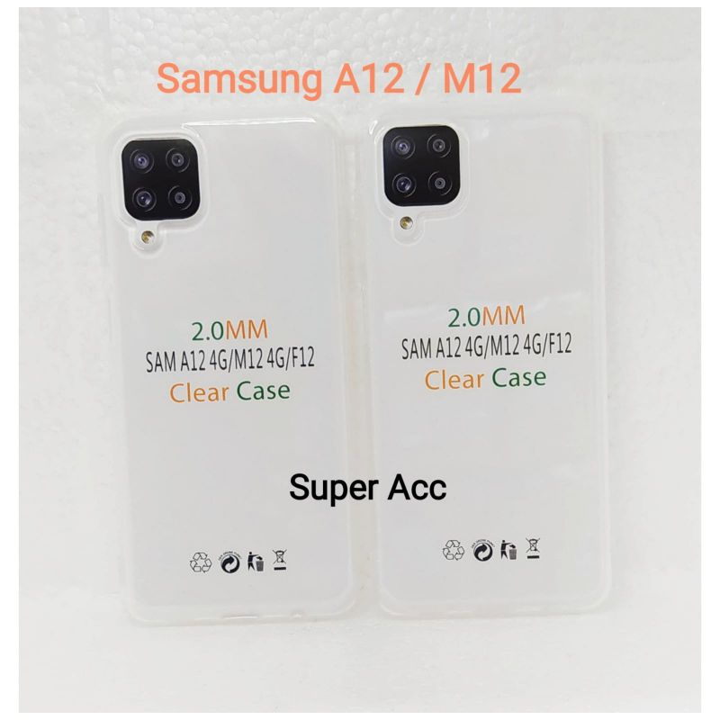 Premium Soft Case Samsung A12 Clear Case 2mm.