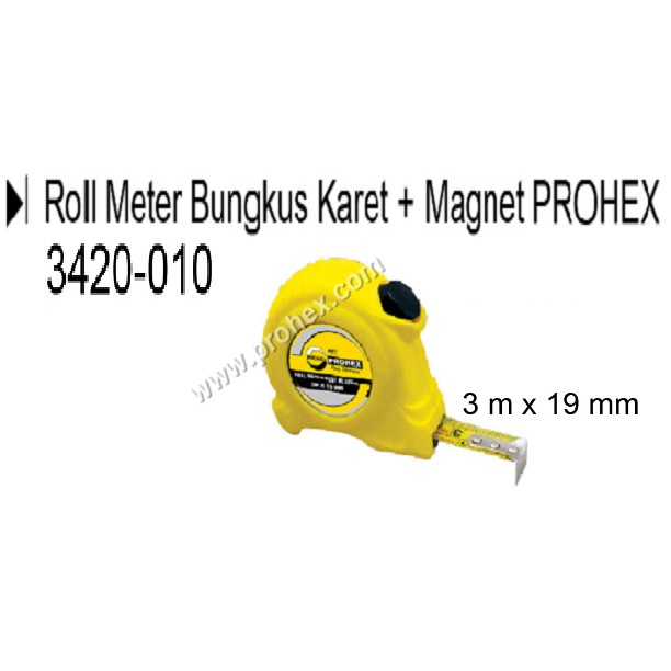 

Roll Meter Bungkus Karet + Magnet 3420-010