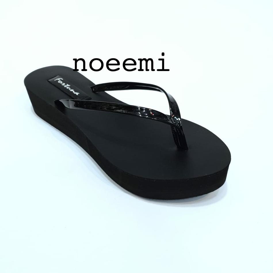 upfc852 Sendal Wedges Spon Busa bahan super tebal | Sendal Wanita tinggi +/- 5 cm | Sendal Jepit nis