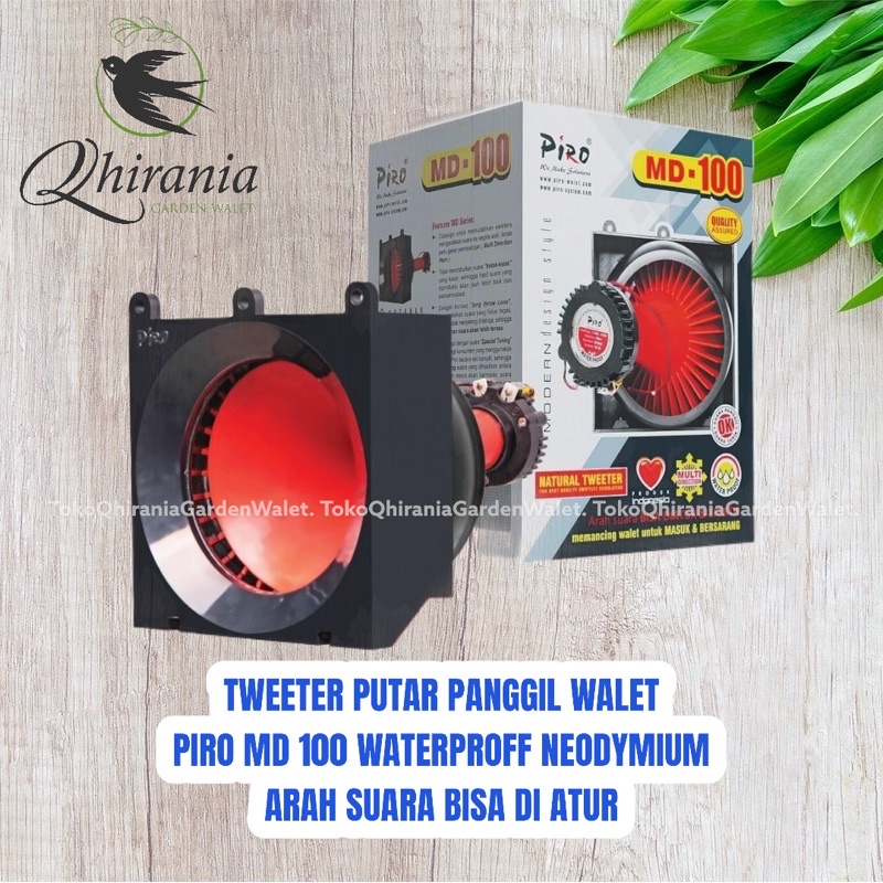 Tweeter Panggil Walet Putar Piro MD 100 Anti Air Tweeter Magnet Walet