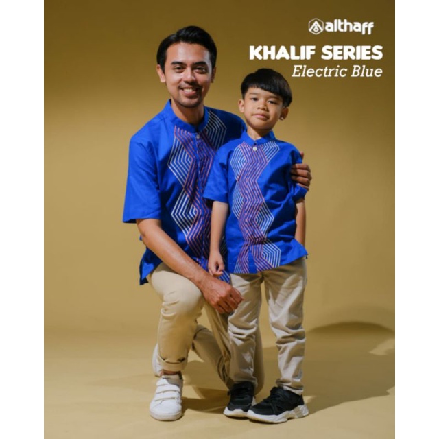 khalif Birel by Althaff/koko couple/koko ayah dan anak/koko bordir/koko katun couple ayah dan anak