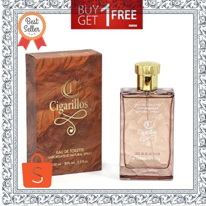 Termurah BELI 1 GRATIS 1 Parfum Original Pria Tahan Lama parklane Cigarillos 100ml Badan Pom