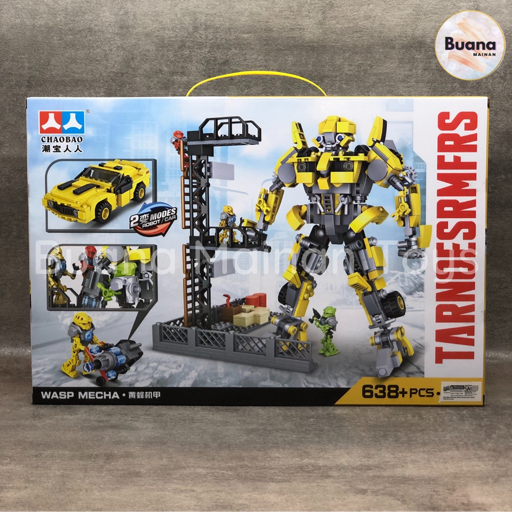 BRICK CHAOBAO ROBOT AUTOBOT TRANSFORMER MAINAN EDUKASI ANAK COWO BRICKS BALOK7001